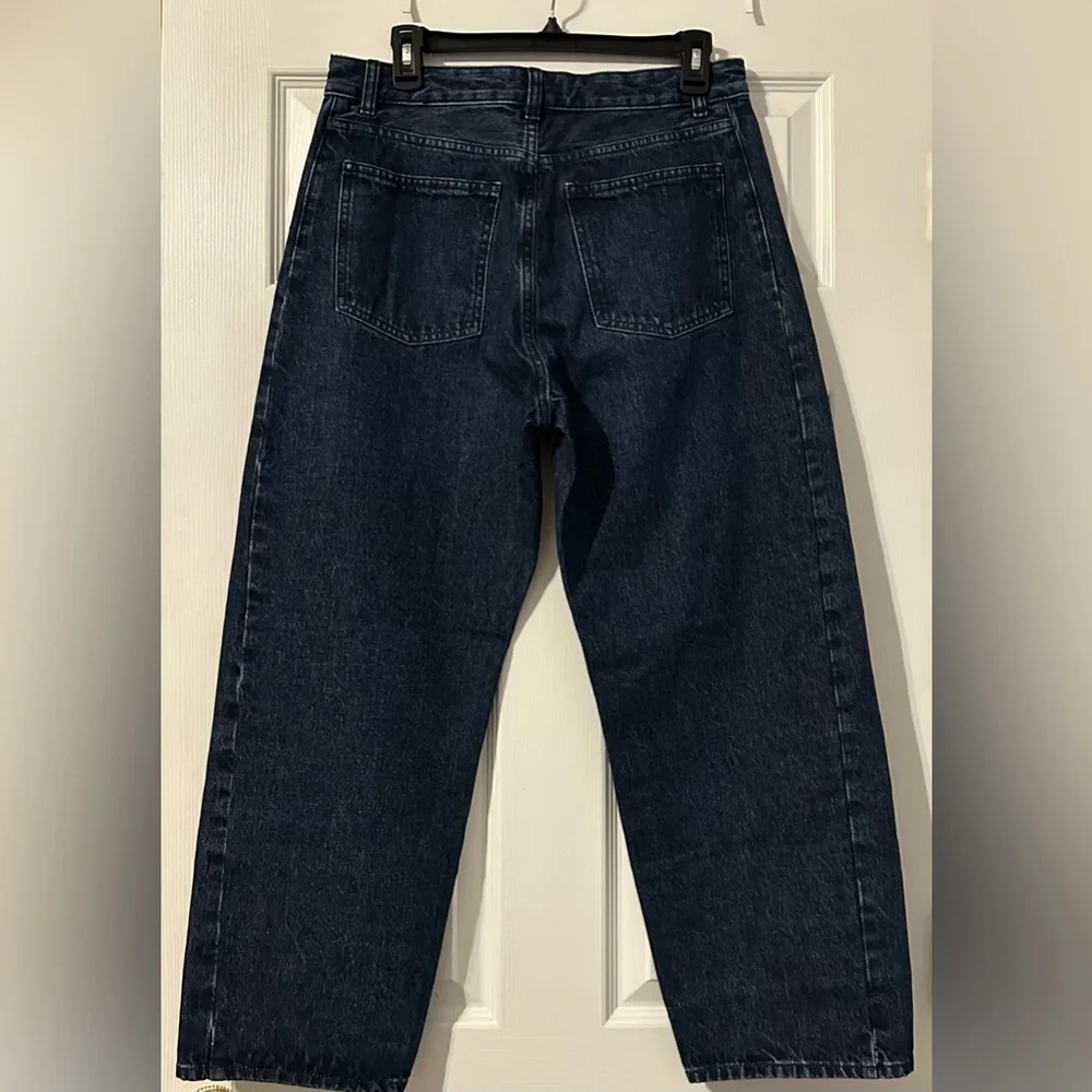 NWT! Madewell The Curvy Pieced Barrel-Leg Jean in McKinney Wash orig $148 - Picture 9 of 9